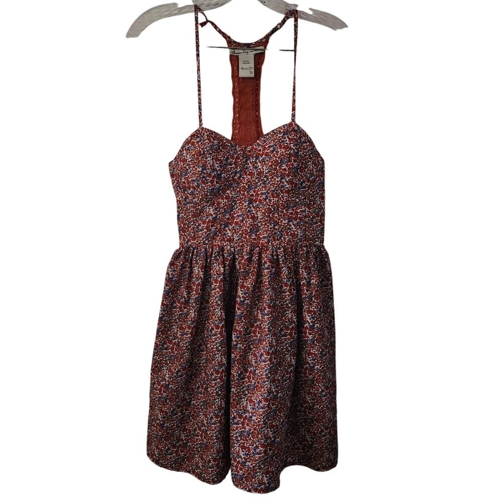 American Rag Floral Summer Razorback Fit & Flare Dress Size Small